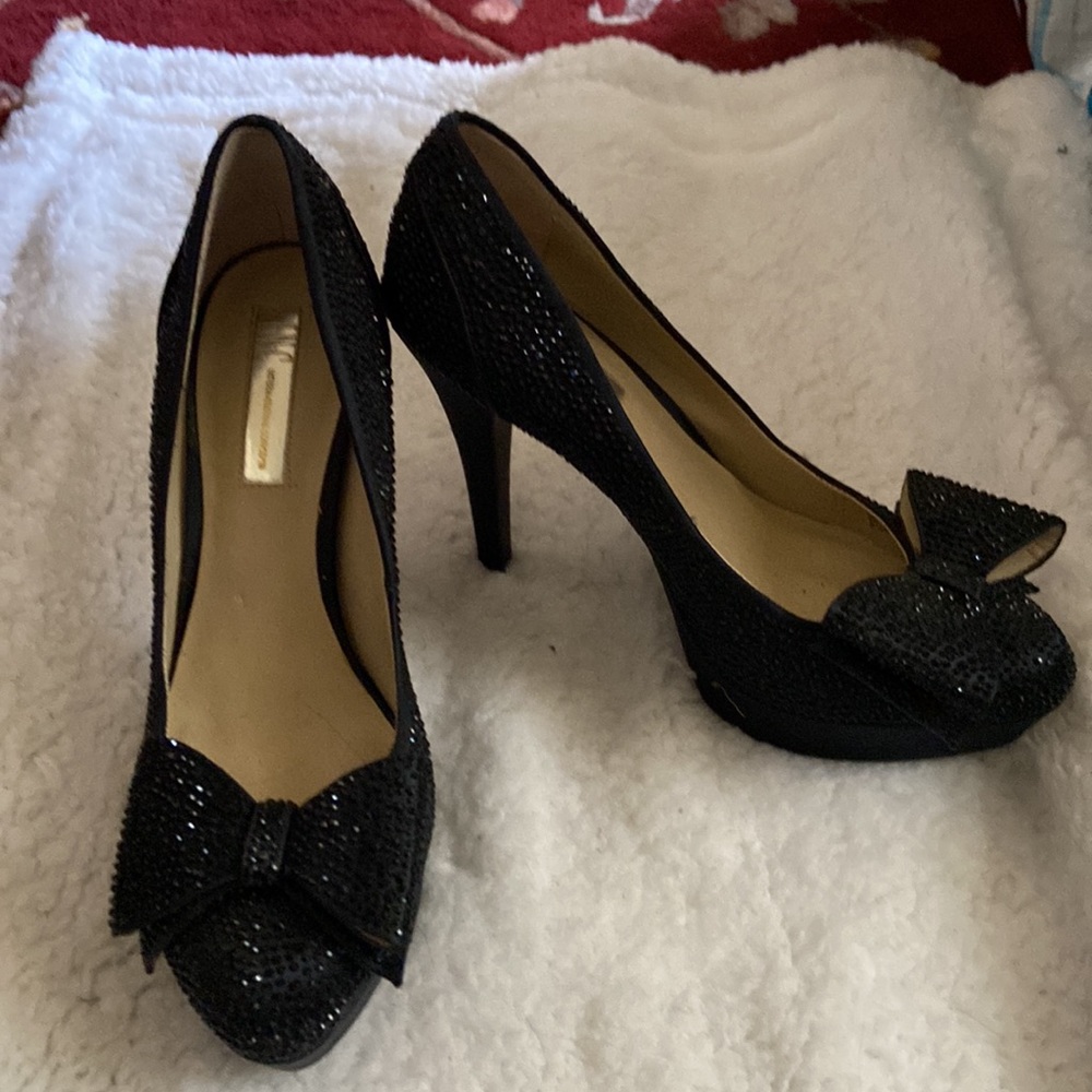 Rhinestone platform heels